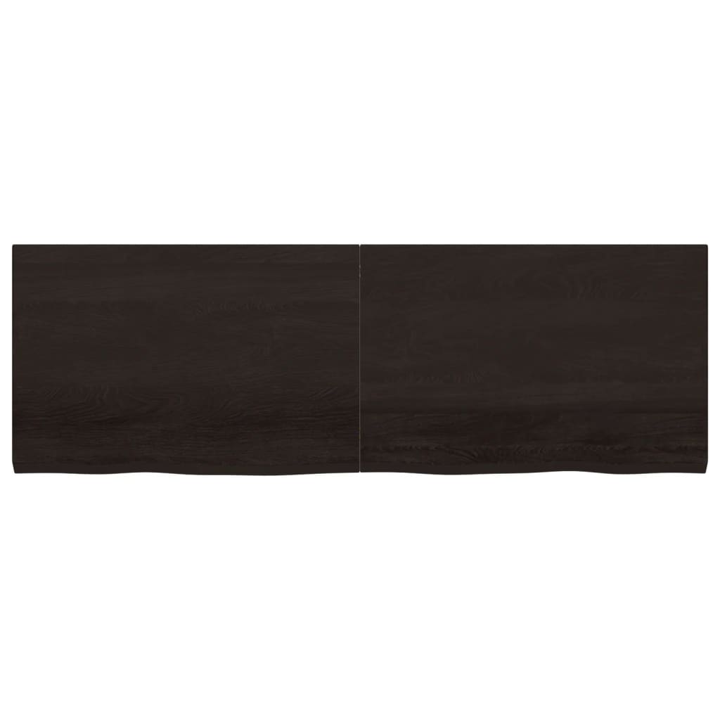 Kylpyhuoneen Työtaso T.ruskea 180X60X(2-4)Cm Käsitelty Täyspuu