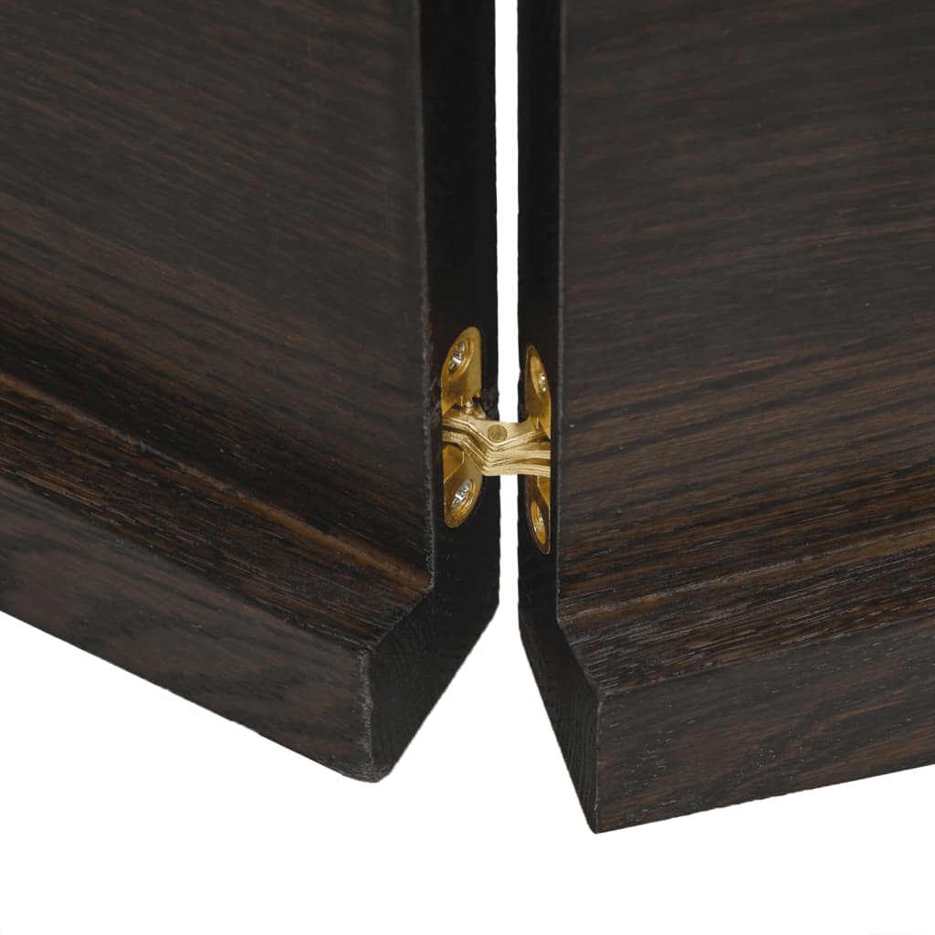 Kylpyhuoneen Työtaso T.ruskea 200X50X(2-4)Cm Käsitelty Täyspuu