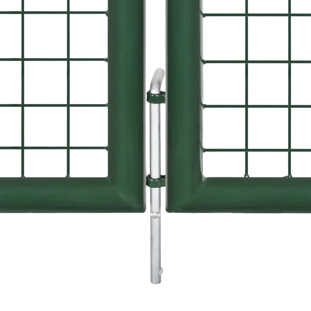 Verkkoportti Puutarhaan Vihreä 400X125 Cm Galvanoitu Teräs