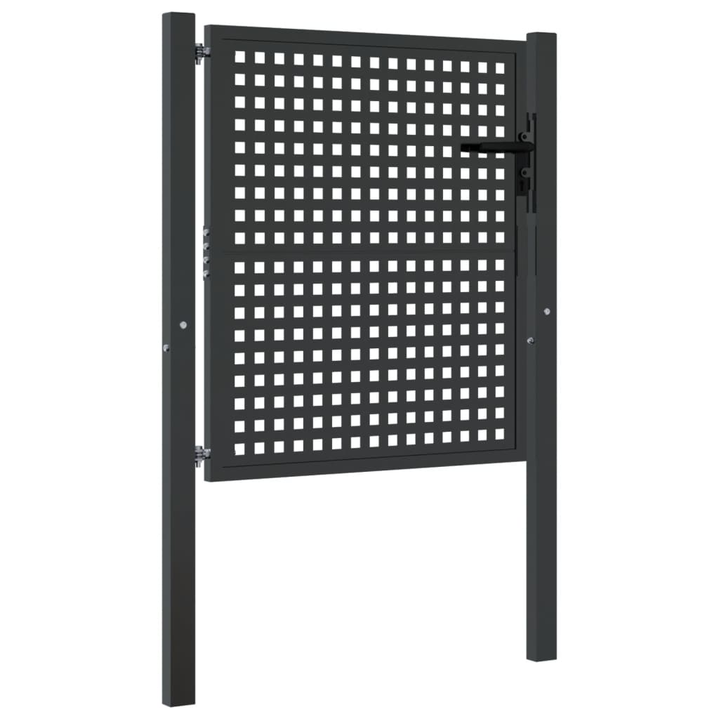 Puutarhanportti Antrasiitti 100X100 Cm Teräs