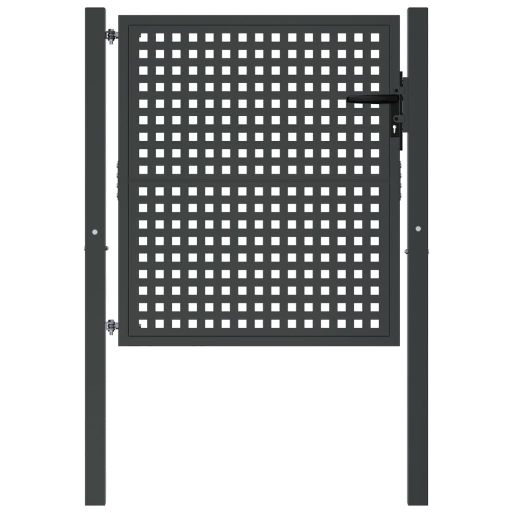 Puutarhanportti Antrasiitti 100X100 Cm Teräs