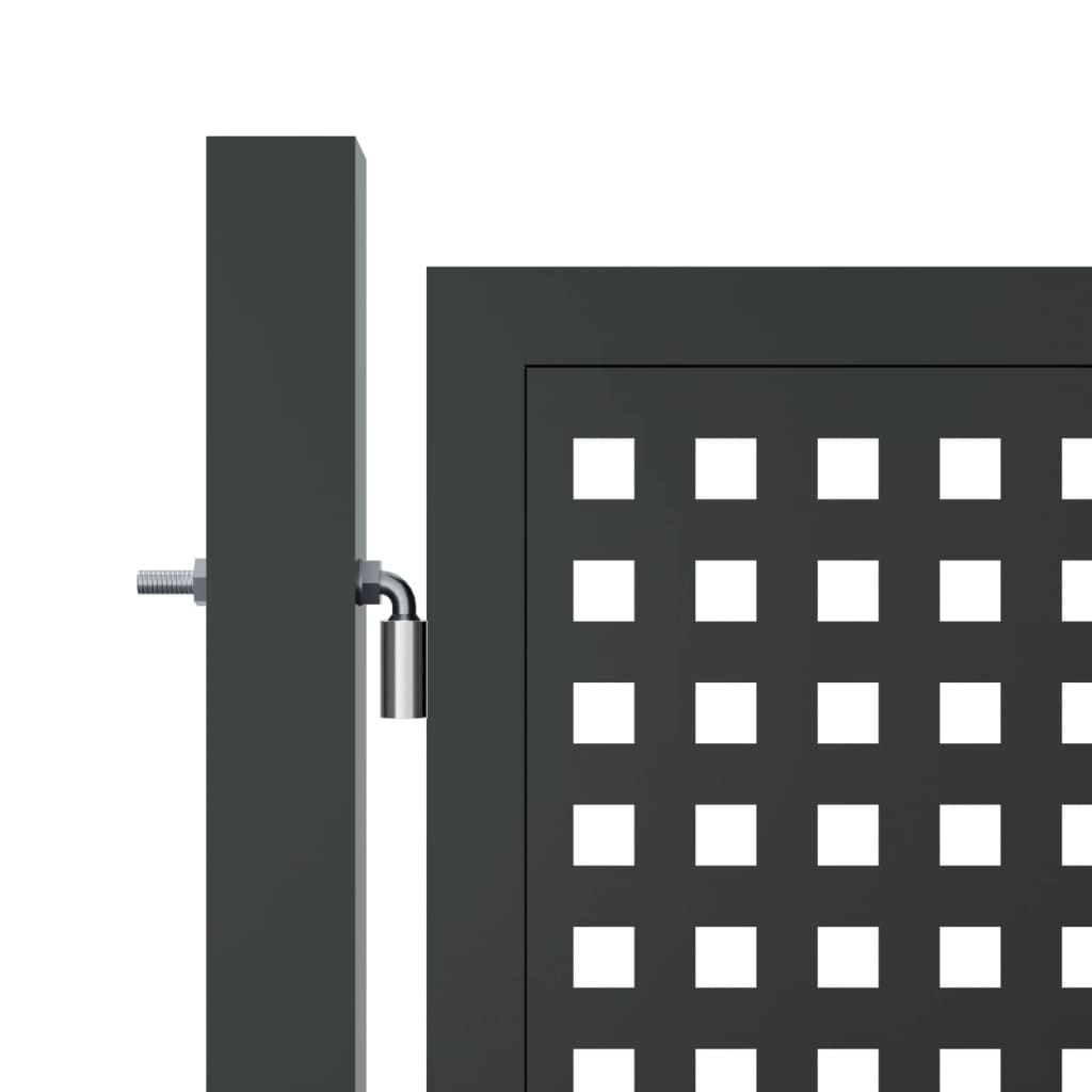 Puutarhanportti Antrasiitti 400X125 Cm Teräs