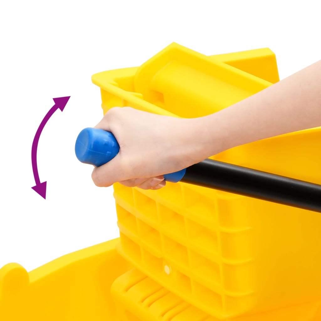 Moppiämpäri Kuivaustelalla Ja Pyörillä Keltainen 36 L Pp