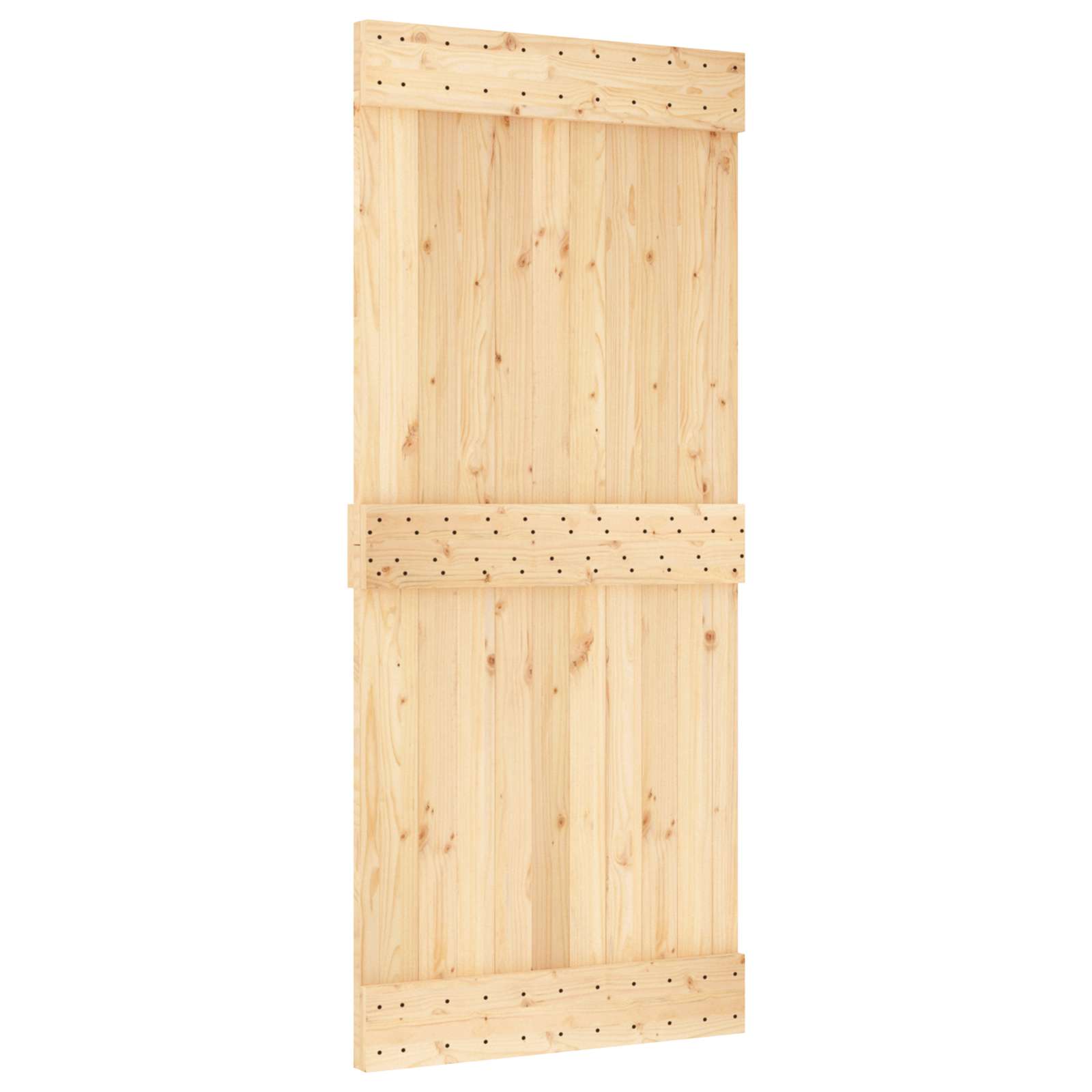 Ovi Narvik Luonnollinen 90 X 210 Cm Massiivinen Mänty