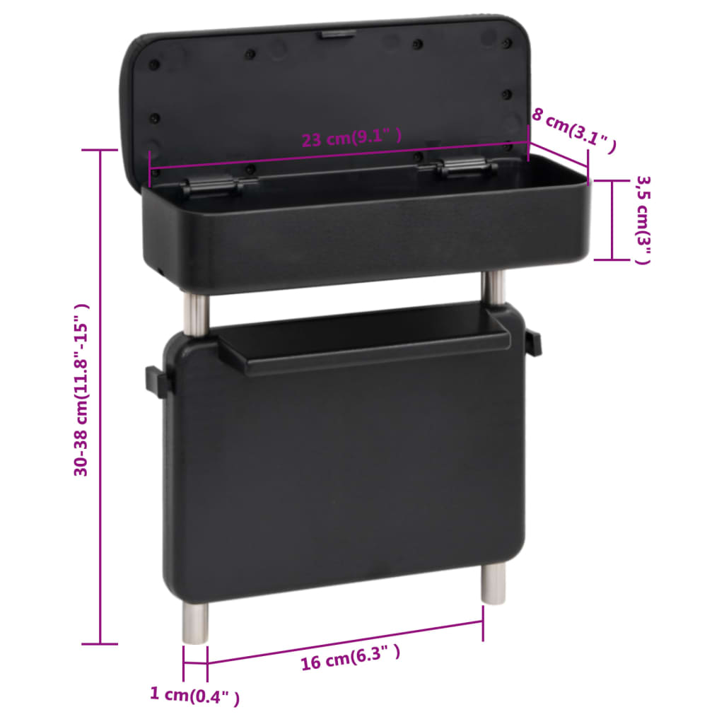 Auton Universaali Käsinoja Musta 23X8X(30-38) Cm Abs