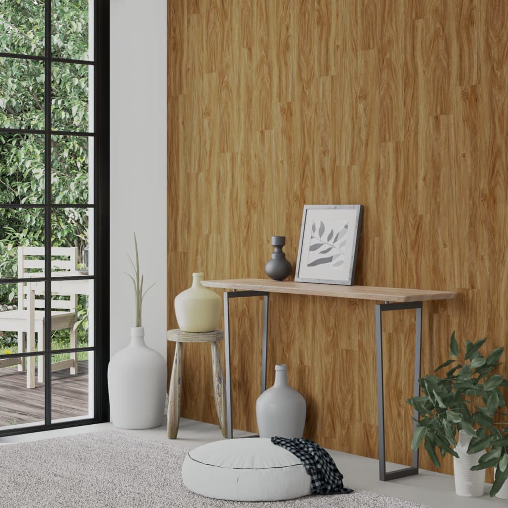 Seinäpaneelit Puutyyli Ruskea Pvc 4,12 M²