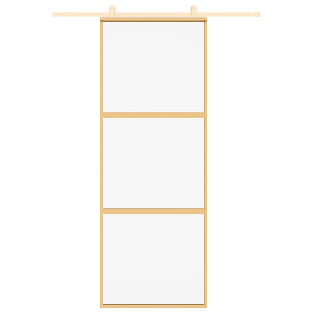 Liukuovi Kulta 76X205 Cm Kirkas Esg-Lasi Ja Alumiini