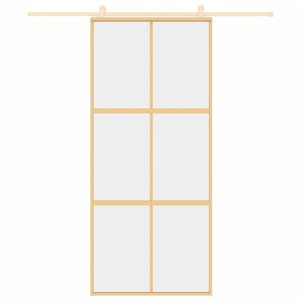 Liukuovi Kulta 90X205 Cm Kirkas Esg-Lasi Ja Alumiini