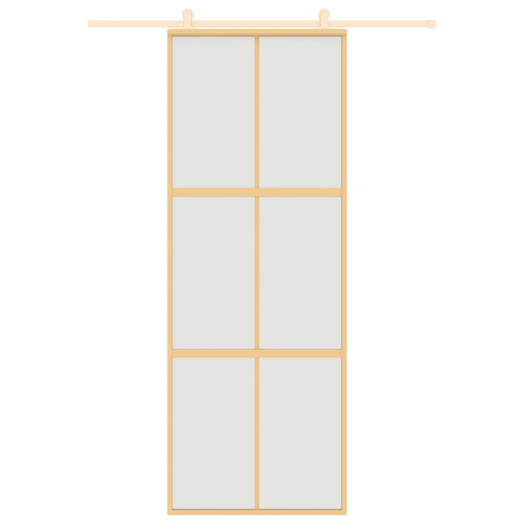 Liukuovi Kulta 76X205 Cm Himmeä Esg-Lasi Ja Alumiini