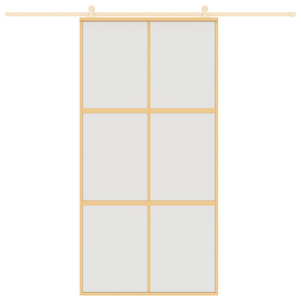 Liukuovi Kulta 102,5X205 Cm Himmeä Esg-Lasi Ja Alumiini