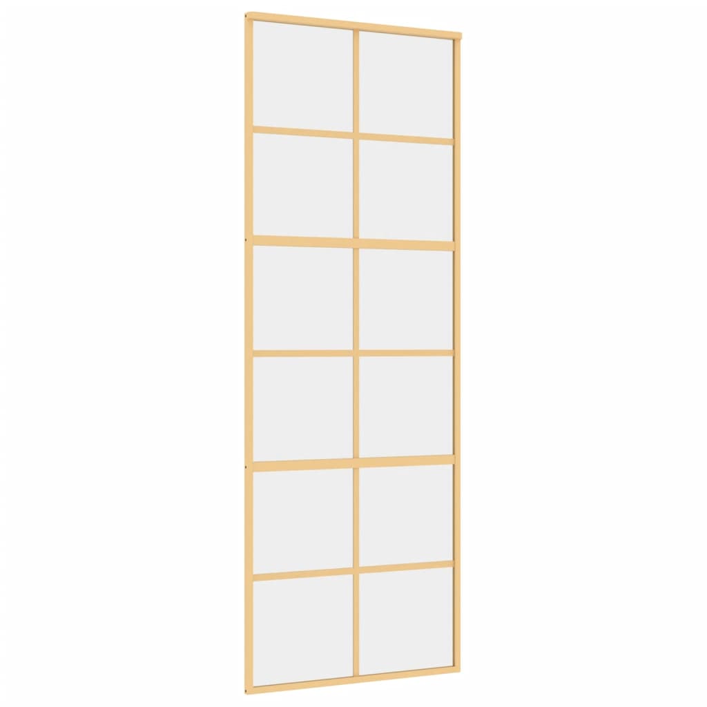 Liukuovi Kulta 76X205 Cm Kirkas Esg-Lasi Ja Alumiini