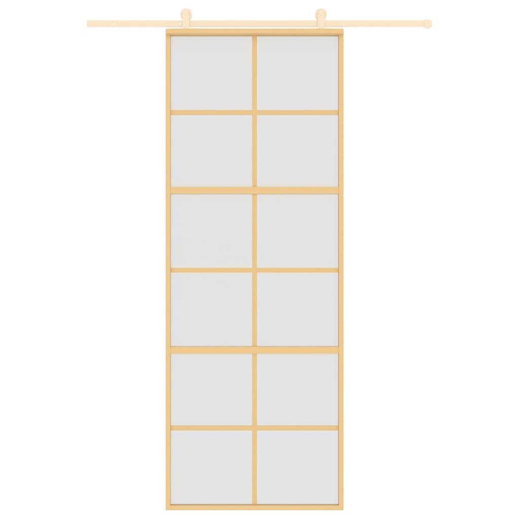Liukuovi Kulta 76X205 Cm Himmeä Esg-Lasi Ja Alumiini