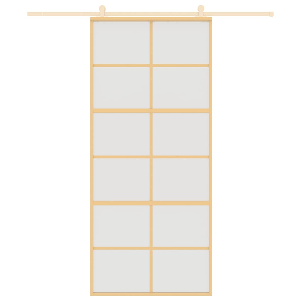 Liukuovi Kulta 90X205 Cm Himmeä Esg-Lasi Ja Alumiini