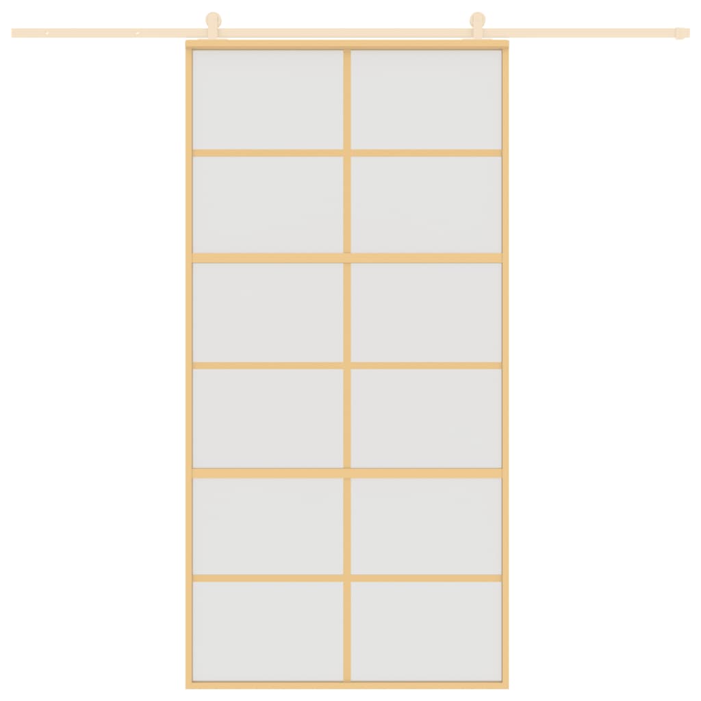 Liukuovi Kulta 102,5X205 Cm Himmeä Esg-Lasi Ja Alumiini