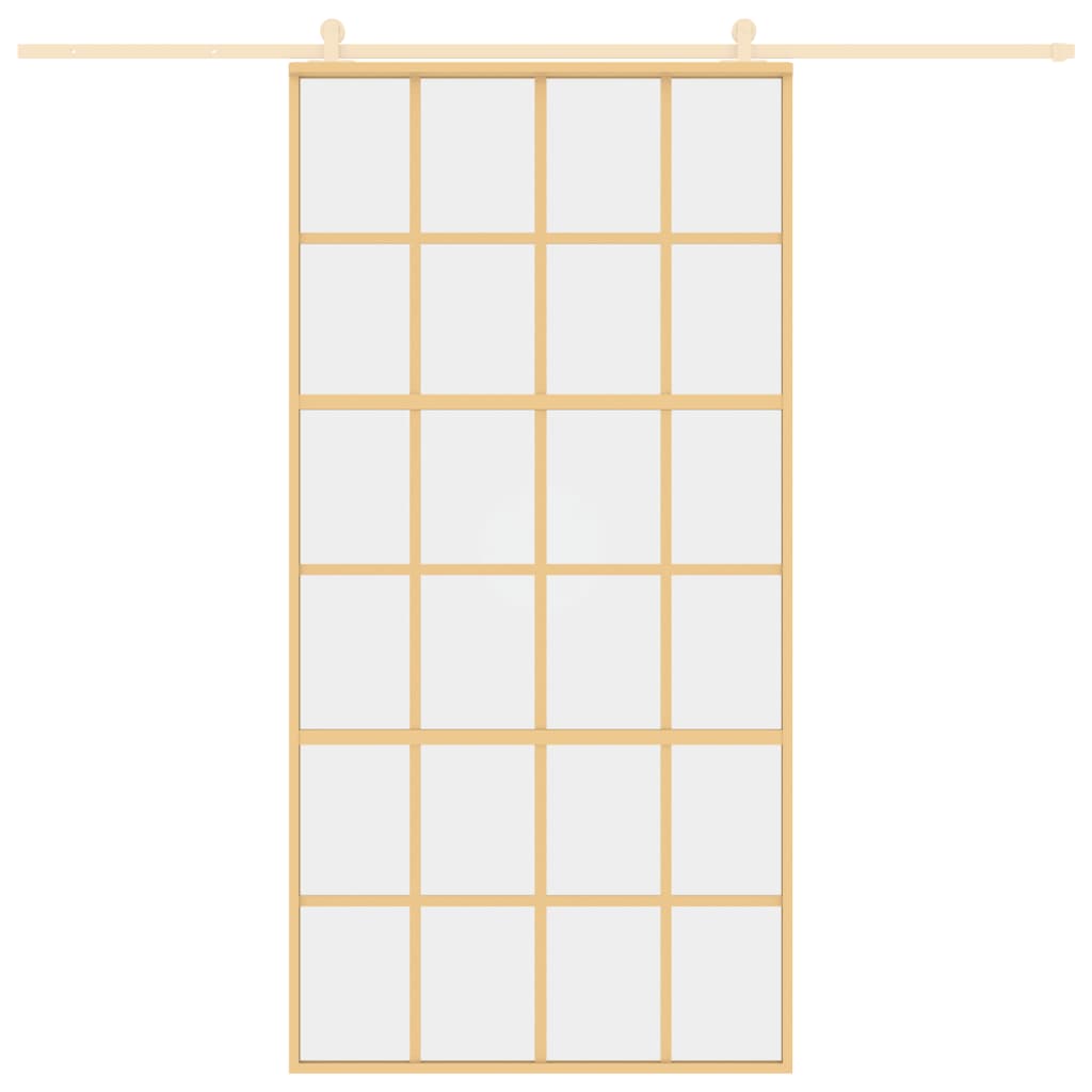 Liukuovi Kulta 102,5X205 Cm Kirkas Esg-Lasi Ja Alumiini