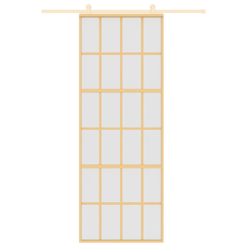 Liukuovi Kulta 76X205 Cm Himmeä Esg-Lasi Ja Alumiini