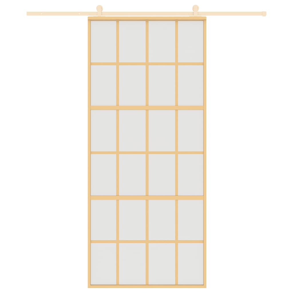Liukuovi Kulta 90X205 Cm Himmeä Esg-Lasi Ja Alumiini