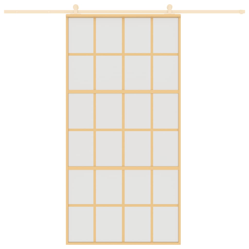 Liukuovi Kulta 102,5X205 Cm Himmeä Esg-Lasi Ja Alumiini