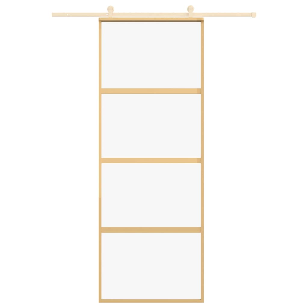 Liukuovi Kulta 76X205 Cm Kirkas Esg-Lasi Ja Alumiini