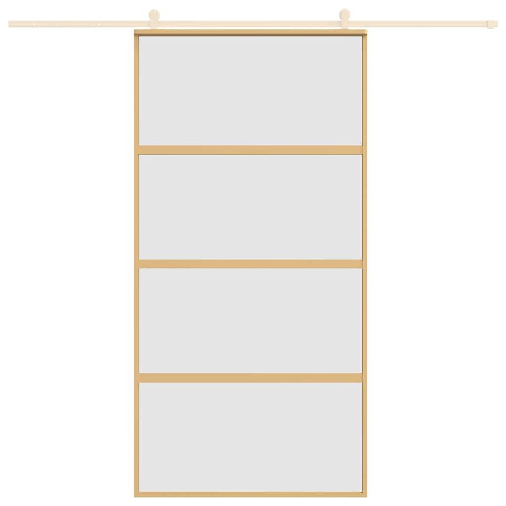 Liukuovi Kulta 102,5X205 Cm Himmeä Esg-Lasi Ja Alumiini