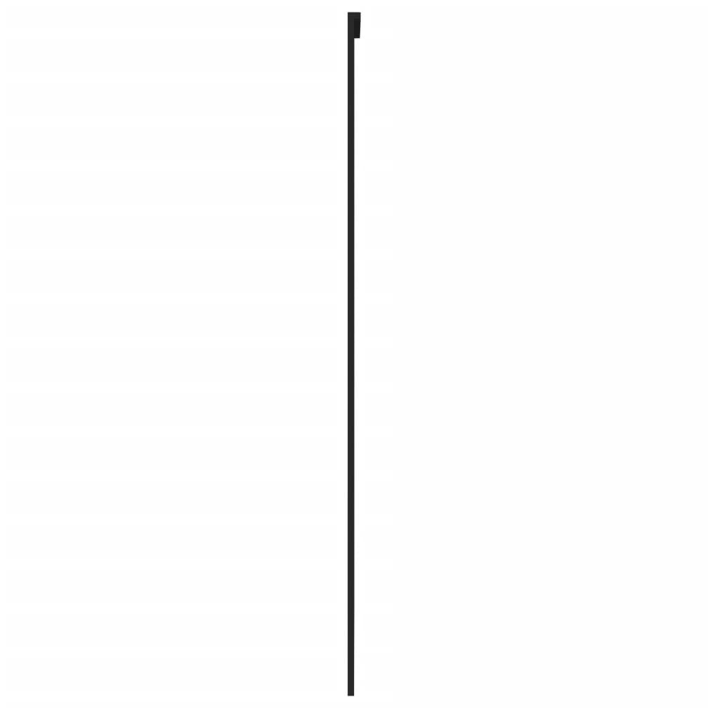Liukuovi Musta 102,5X205 Cm Karkaistu Lasi Ja Alumiini