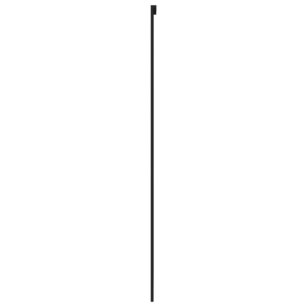Liukuovi Musta 76X205 Cm Karkaistu Lasi Ja Alumiini
