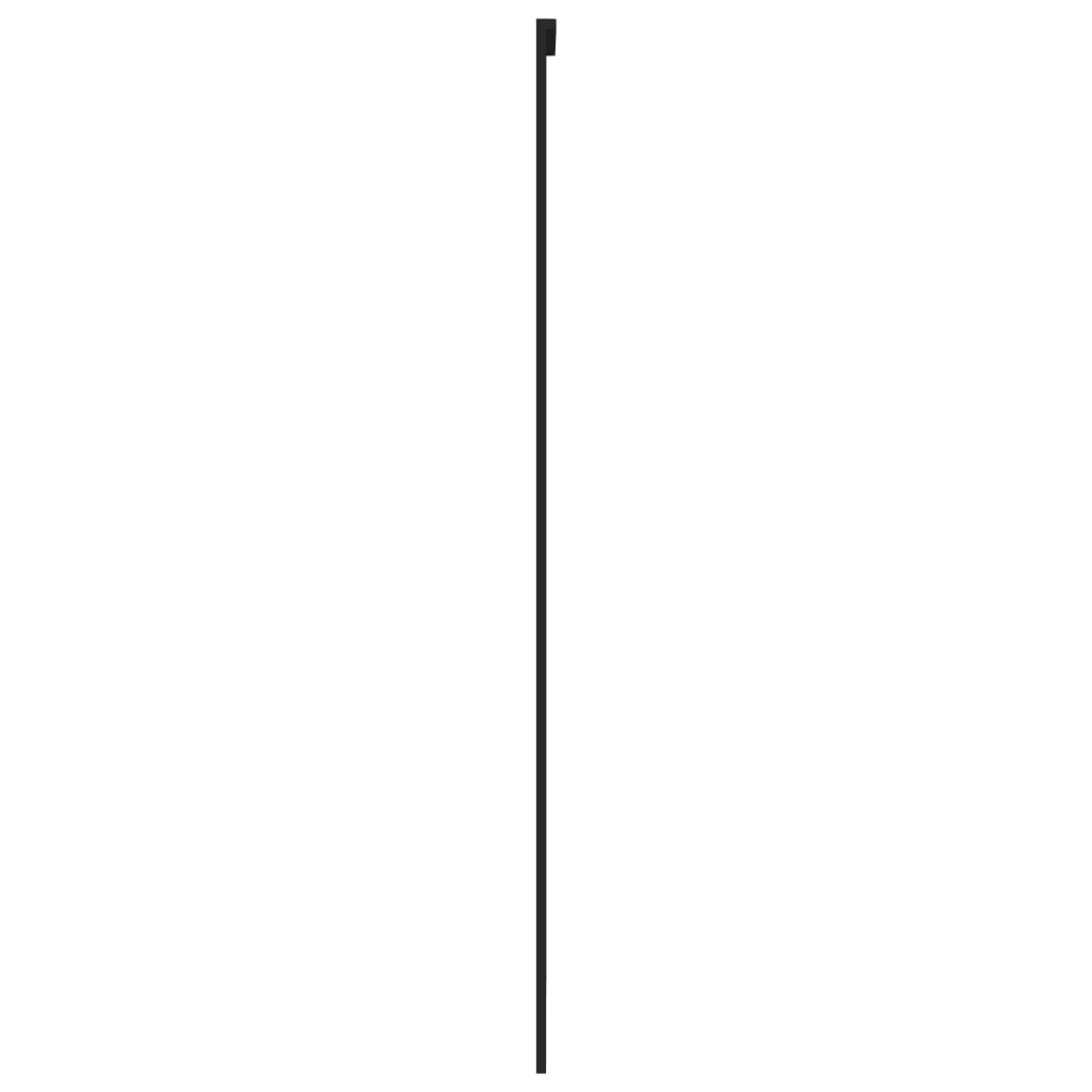 Liukuovi Musta 90X205 Cm Karkaistu Lasi Ja Alumiini