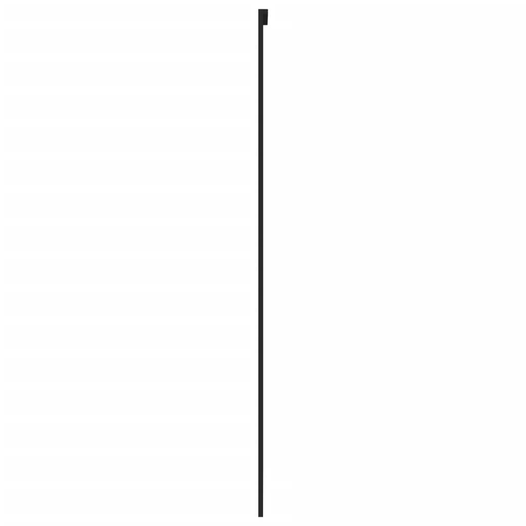 Liukuovi Musta 76X205 Cm Karkaistu Lasi Ja Alumiini