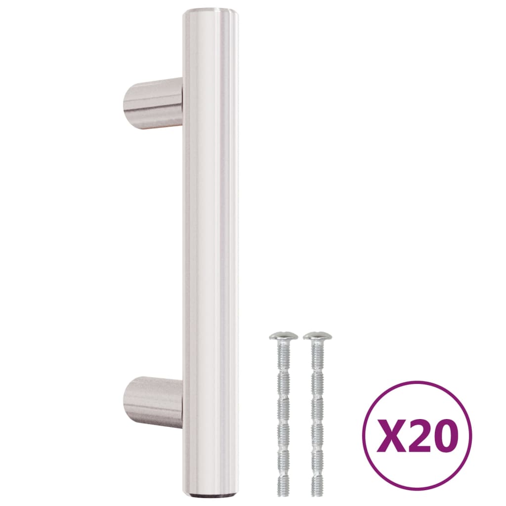 Kaapin Kahvat 20 Kpl Hopea 64 Mm Ruostumaton Teräs