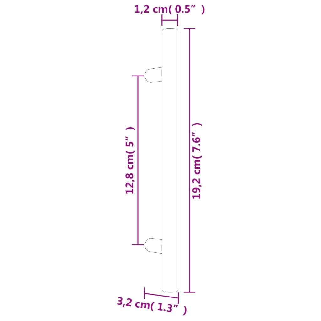 Kaapin Kahvat 20 Kpl Hopea 128 Mm Ruostumaton Teräs
