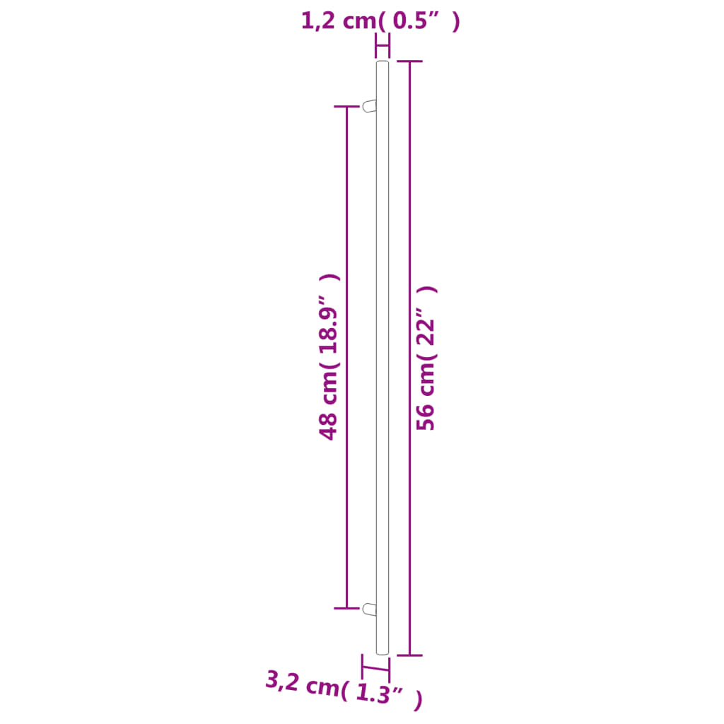 Kaapin Kahvat 20 Kpl Hopea 480 Mm Ruostumaton Teräs