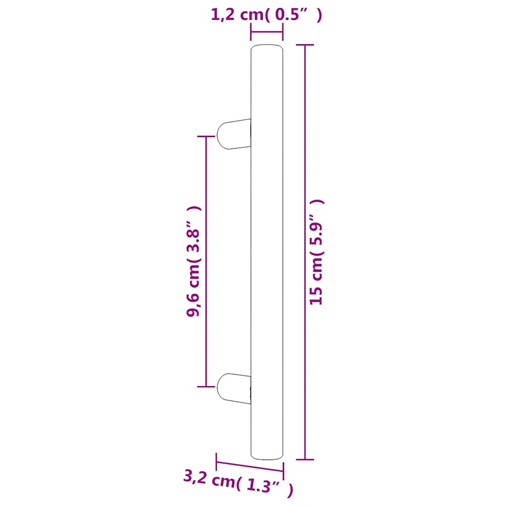 Kaapin Kahvat 20 Kpl Kulta 96 Mm Ruostumaton Teräs
