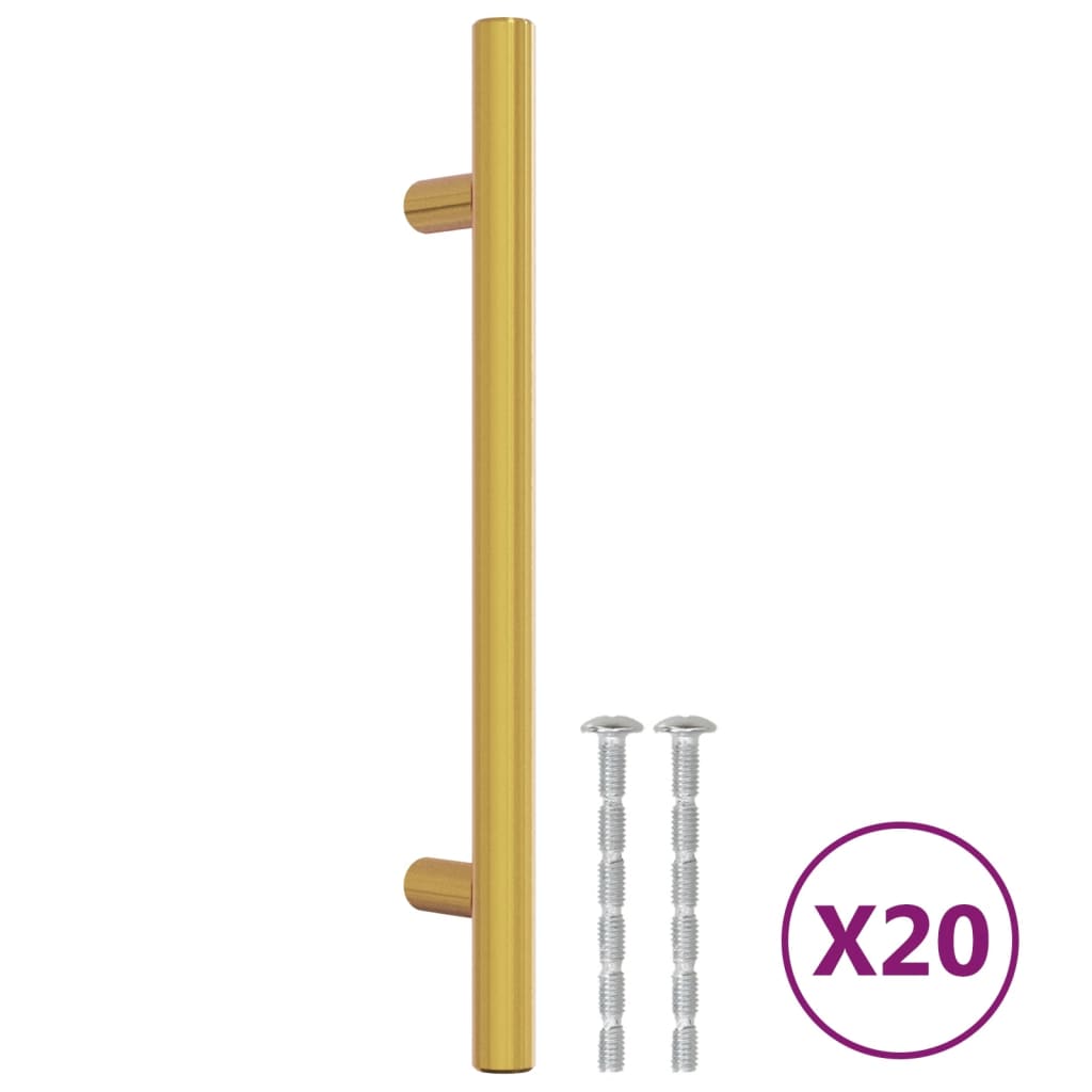 Kaapin Kahvat 20 Kpl Kulta 128 Mm Ruostumaton Teräs