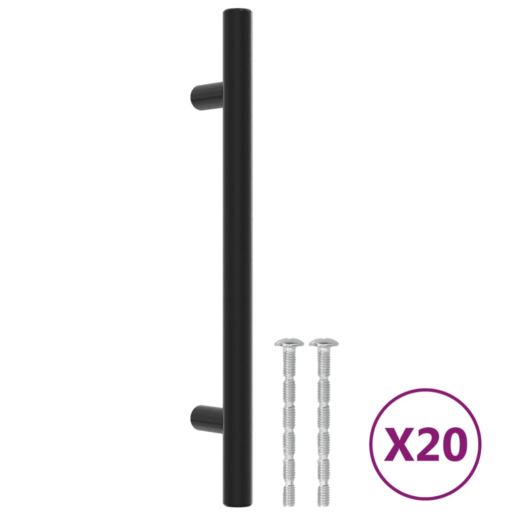 Kaapin Kahvat 20 Kpl Musta 128 Mm Ruostumaton Teräs