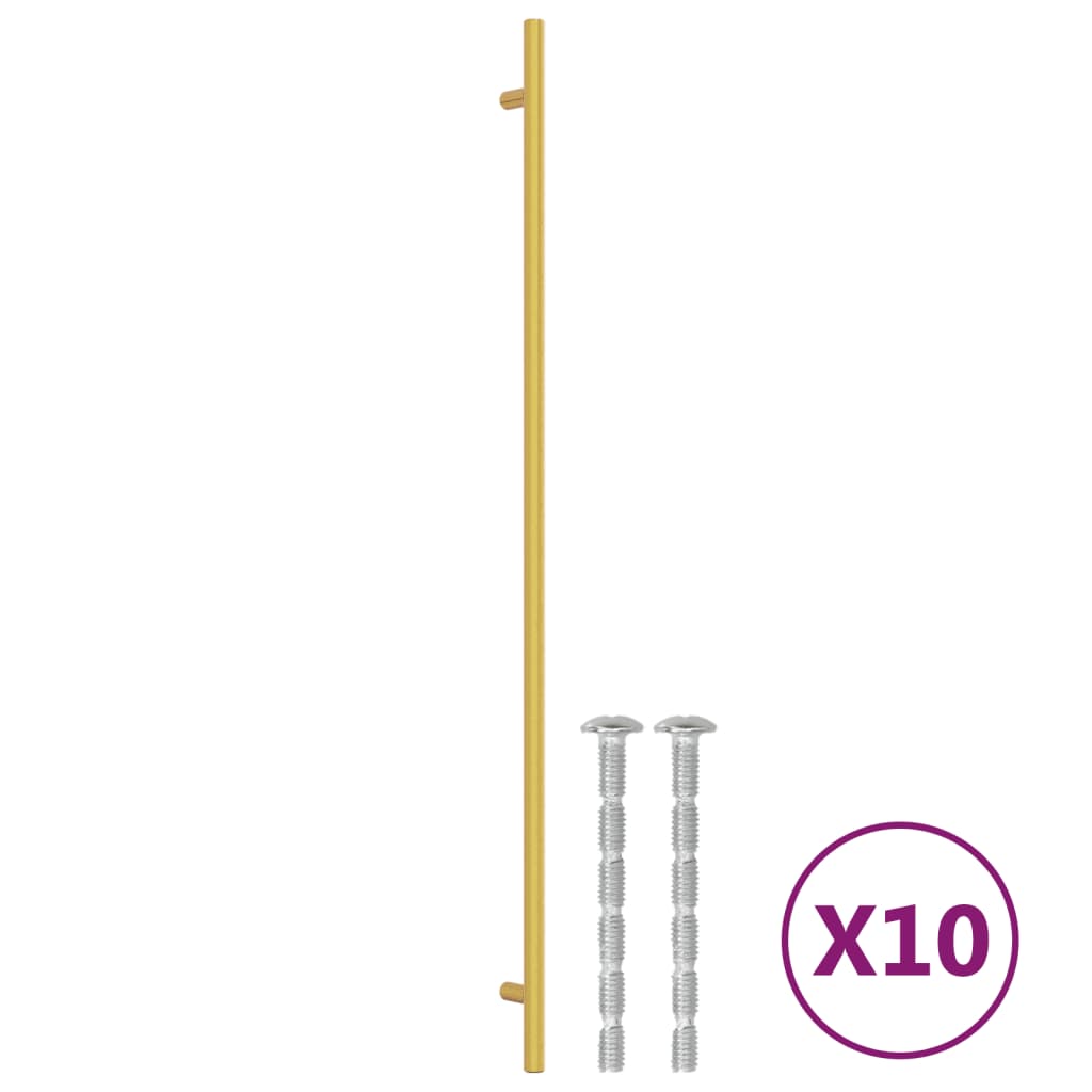 Kaapin Kahvat 10 Kpl Kulta 480 Mm Ruostumaton Teräs