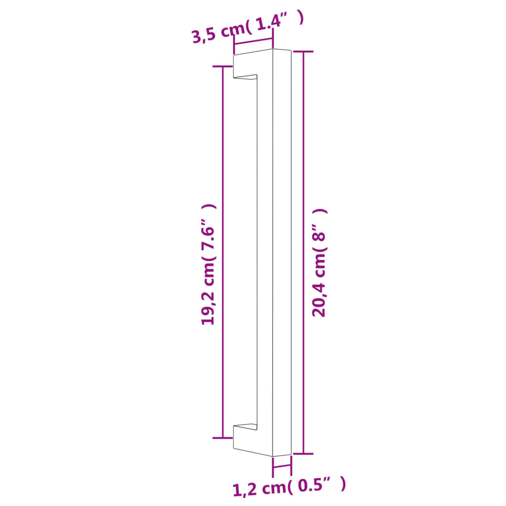Kaapin Kahvat 20 Kpl Hopea 192 Mm Ruostumaton Teräs