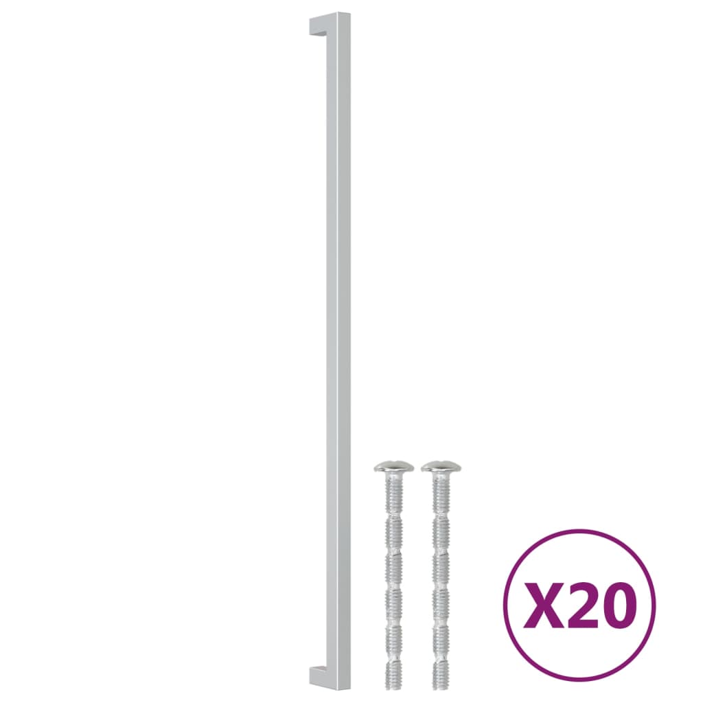 Kaapin Kahvat 20 Kpl Hopea 480 Mm Ruostumaton Teräs