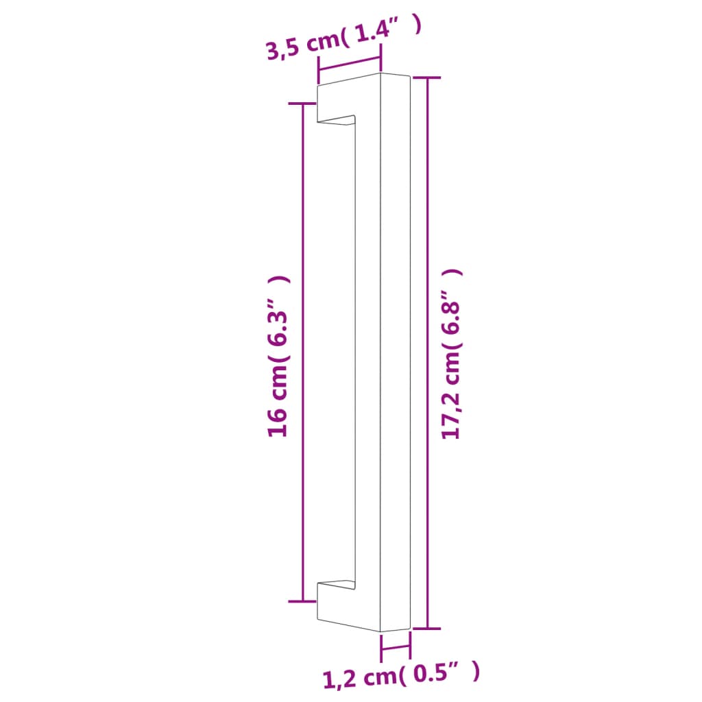 Kaapin Kahvat 20 Kpl Kulta 160 Mm Ruostumaton Teräs