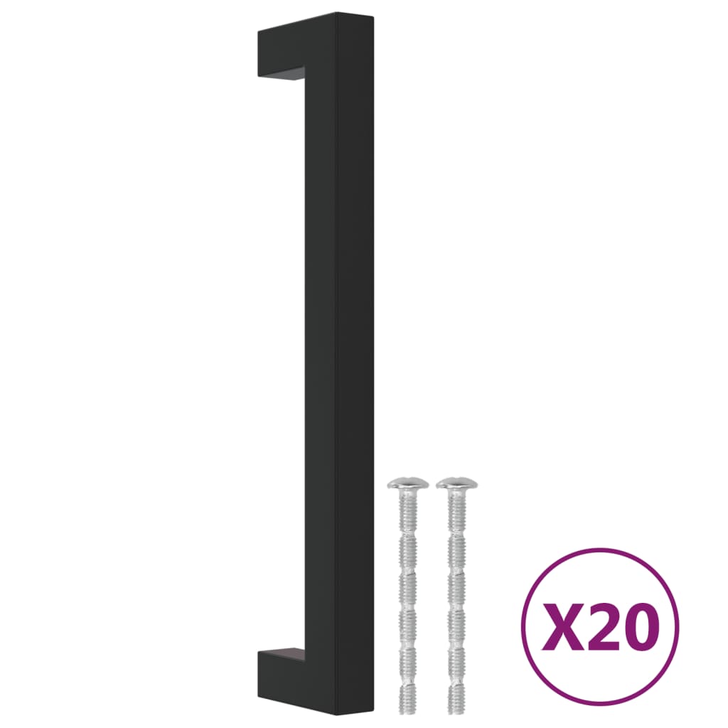 Kaapin Kahvat 20 Kpl Musta 160 Mm Ruostumaton Teräs