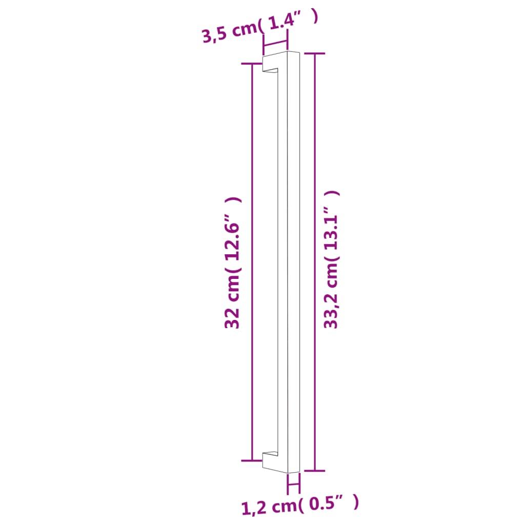 Kaapin Kahvat 20 Kpl Musta 320 Mm Ruostumaton Teräs