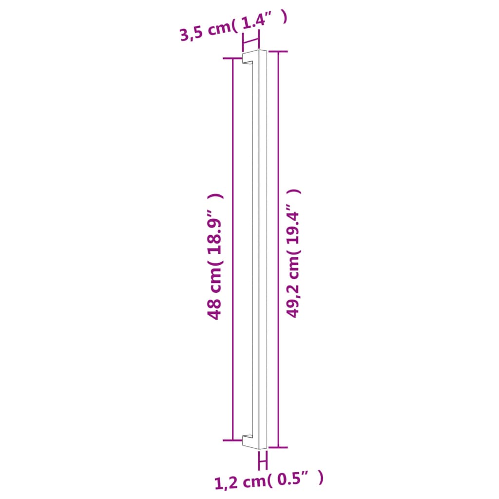 Kaapin Kahvat 20 Kpl Pronssi 480 Mm Ruostumaton Teräs