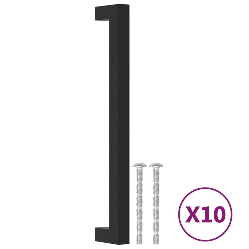 Kaapin Kahvat 10 Kpl Musta 192 Mm Ruostumaton Teräs