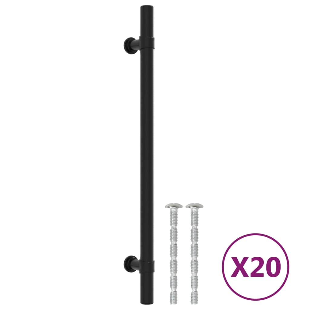 Kaapin Kahvat 20 Kpl Musta 192 Mm Ruostumaton Teräs