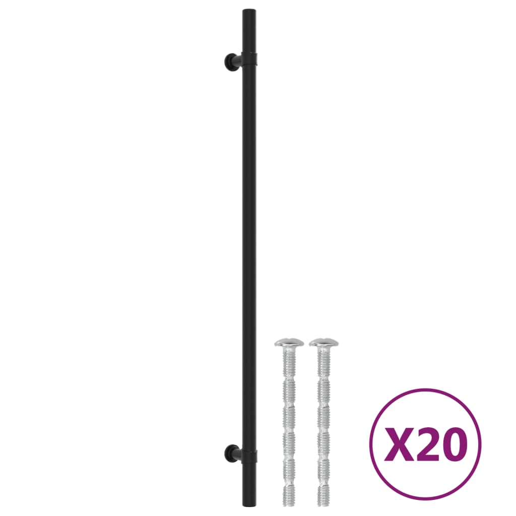 Kaapin Kahvat 20 Kpl Musta 320 Mm Ruostumaton Teräs