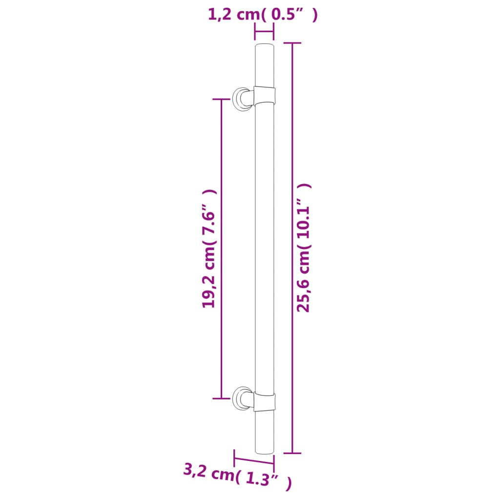 Kaapin Kahvat 20 Kpl Pronssi 192 Mm Ruostumaton Teräs