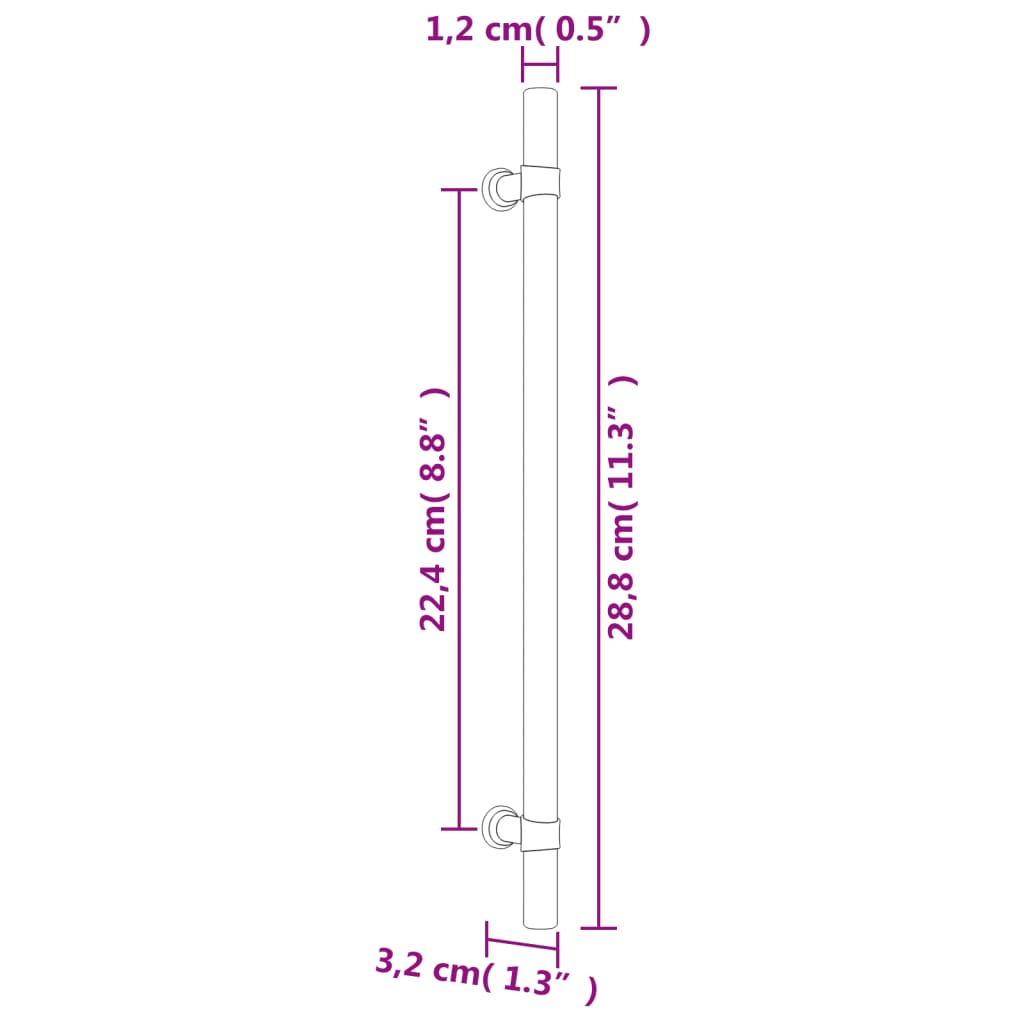 Kaapin Kahvat 20 Kpl Pronssi 224 Mm Ruostumaton Teräs