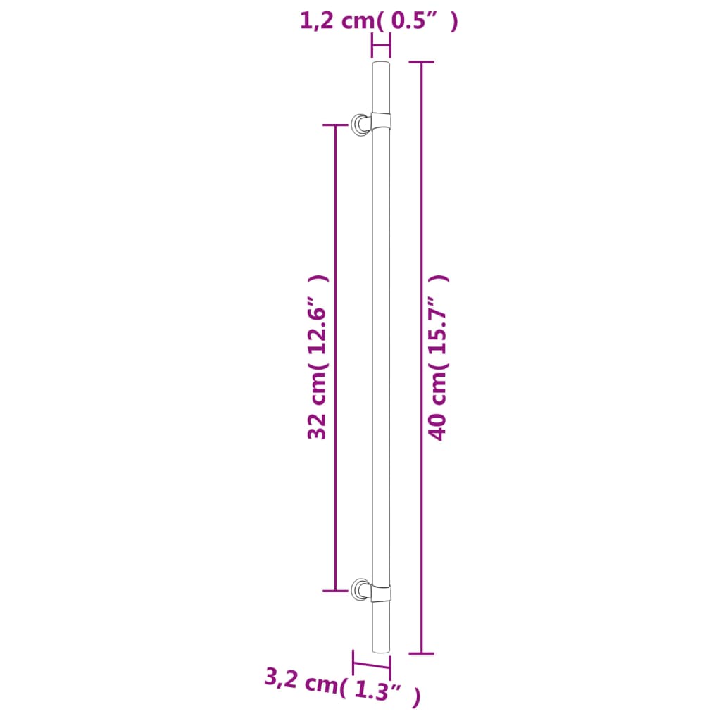 Kaapin Kahvat 20 Kpl Pronssi 320 Mm Ruostumaton Teräs