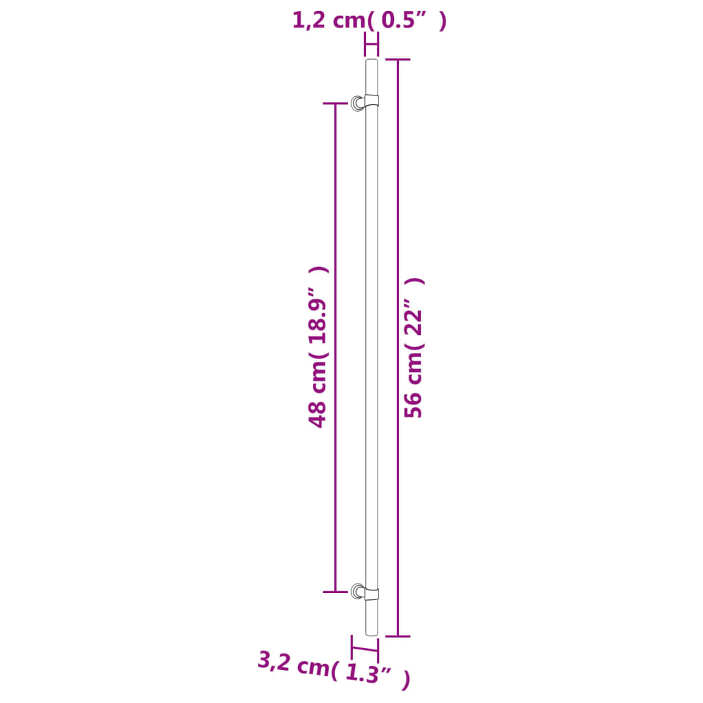 Kaapin Kahvat 20 Kpl Pronssi 480 Mm Ruostumaton Teräs