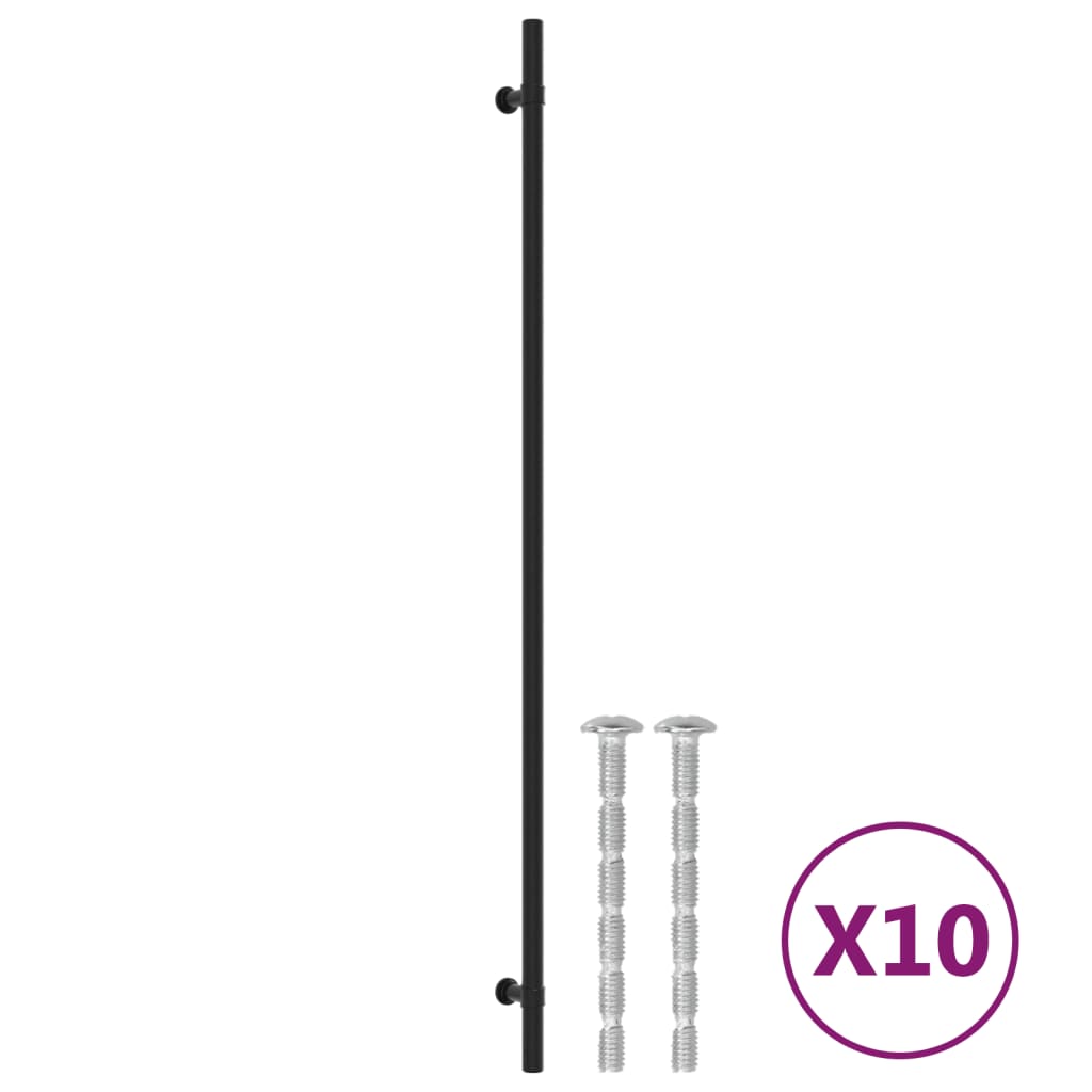 Kaapin Kahvat 10 Kpl Musta 480 Mm Ruostumaton Teräs