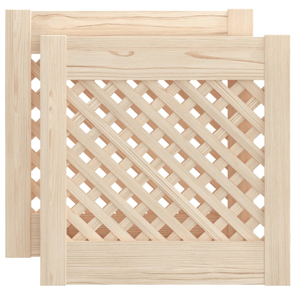 Kaapin Ovet Ristikkomuotoilu 2 Kpl 39,5X39,5 Cm Täysi Mänty